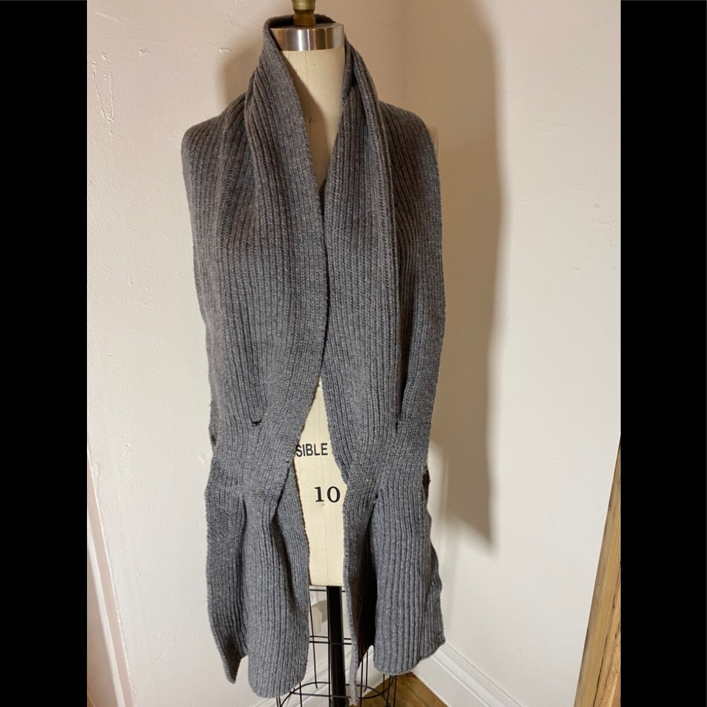 Anthropologie grey scarf